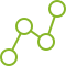 Graphic with green dots