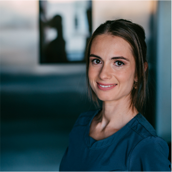 Portrait of Alona Antonova, medical team at EGV