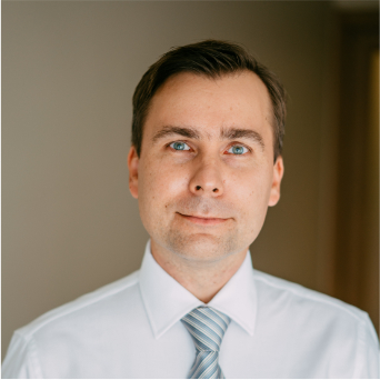 Portrait of Andris Abele, medical staff member