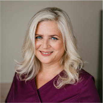 Portrait of Dr. Ilona Jonina, medical professional at EGV