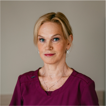 Portrait of Dr. Inga Veinberga, healthcare professional at EGV