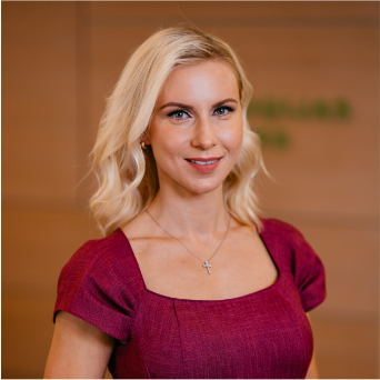 Portrait of Marta Slaidina, fertility team at EGV