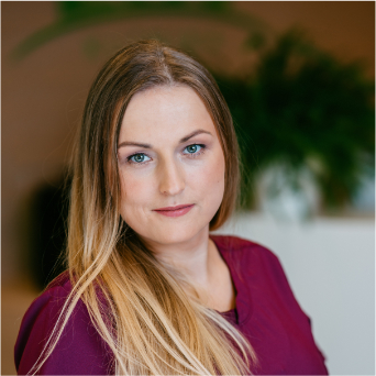 Portrait of Sandra Jirgensone, EGV team member