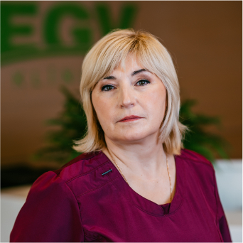 Portrait of Valentina Tisko, healthcare team at EGV